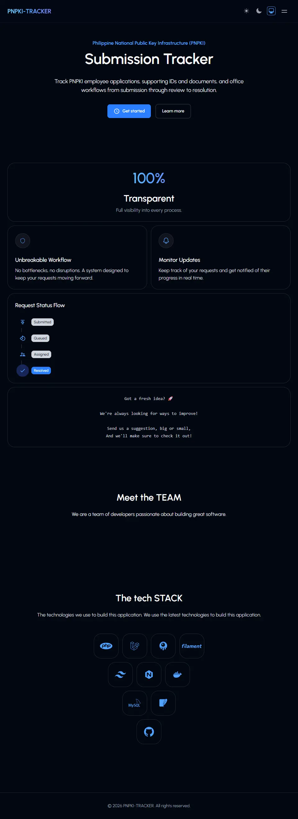 PNPKI Tracker